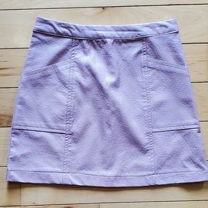 Girls pink leather skirt